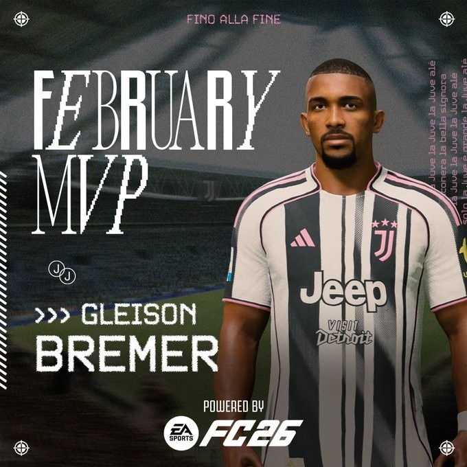 开云入口-5场2球！官方：布雷默当选尤文图斯二月份最佳球员